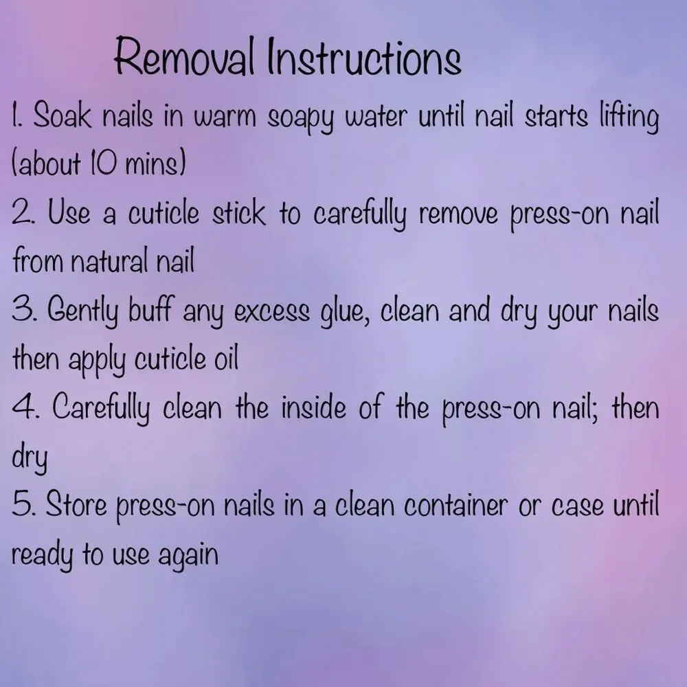 Abstract Design pressons - Picture 4 of 6